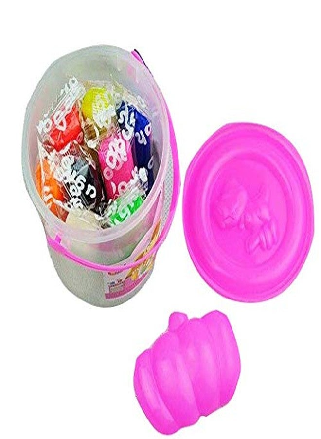 Mopslik - 10 Colors in a Box Kids Modelling Clay in Small Bucket, Multicolor - Image 1